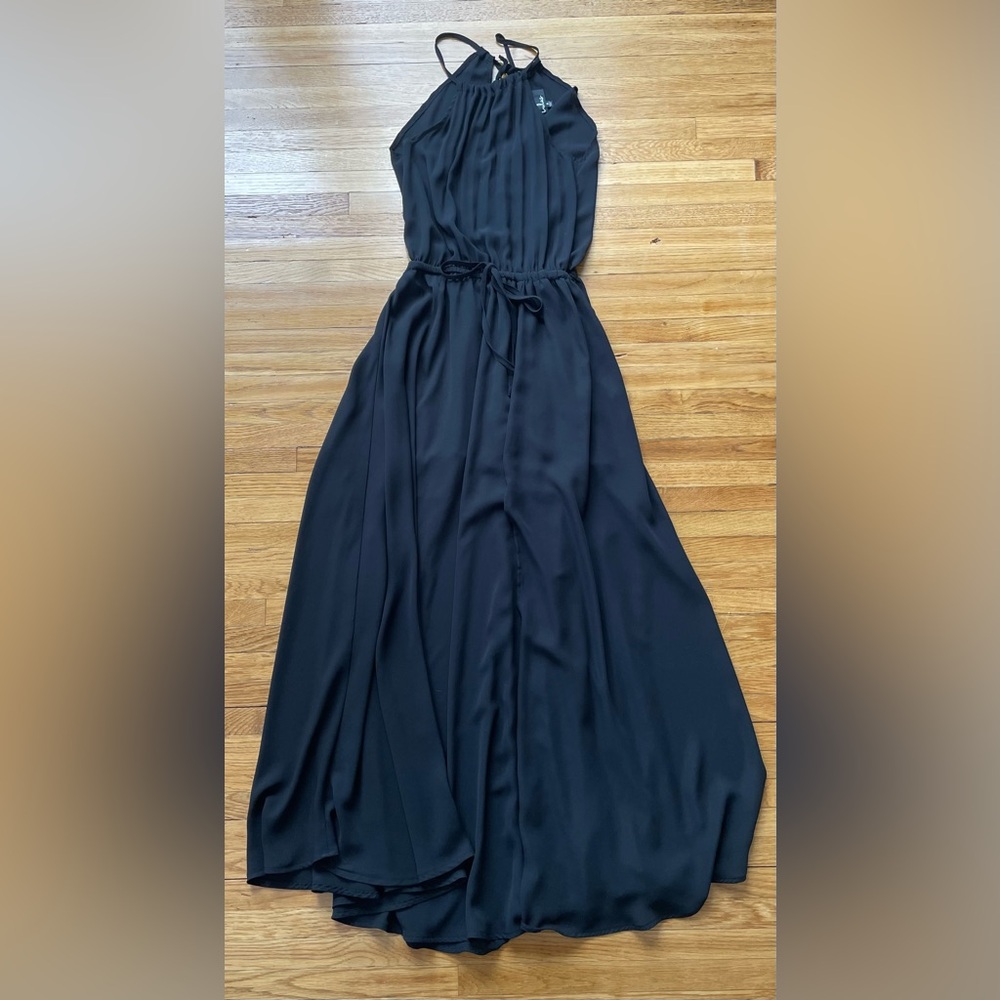Lulus Elegant Black Maxi Dress With Slit